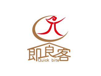 何錦江的Quick bite 即食客logo設(shè)計