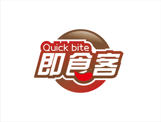 陳今朝的Quick bite 即食客logo設(shè)計