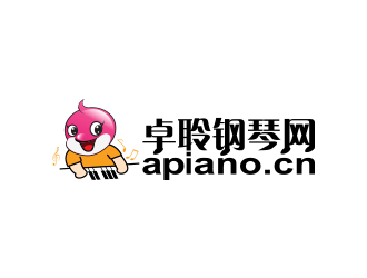 黃安悅的卓聆鋼琴網(wǎng)（apiano.cn）logo設(shè)計