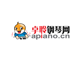 黃安悅的卓聆鋼琴網(wǎng)（apiano.cn）logo設(shè)計