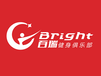 廖燕峰的百瑞 Bright 健身俱樂部logo設(shè)計