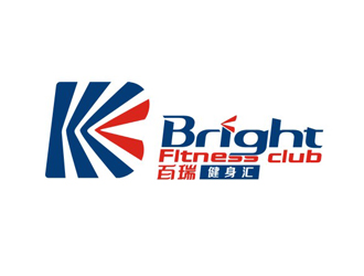 周國強(qiáng)的百瑞 Bright 健身俱樂部logo設(shè)計