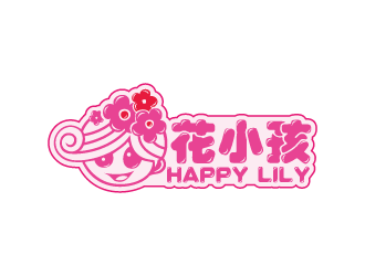 周金進的花小孩甜品休閑吧logo設計