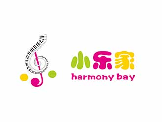 AR科技核心～雪狐設(shè)計的小樂家（中文名），harmony bay （英文名）logo設(shè)計