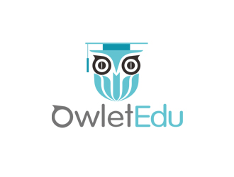 周國強的OwletEdu 卡通貓頭鷹logo設計