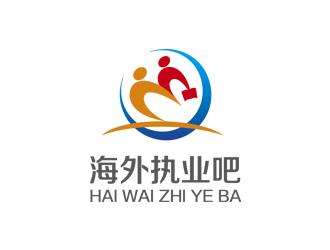 姚烏云的海外執(zhí)業(yè)吧藍(lán)色圖形logologo設(shè)計(jì)