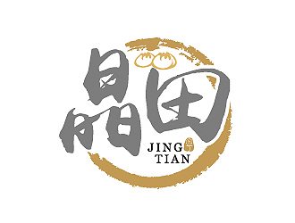 彭波的晶田粵菜餐廳標(biāo)志logo設(shè)計(jì)