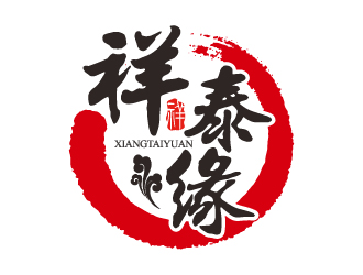 祥泰緣水餃店logologo設(shè)計