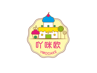 孫金澤的吖咪歐YMOCAKE蛋糕logo設(shè)計