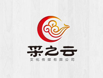 鐘炬的采之云傳媒祥云標(biāo)志logo設(shè)計(jì)