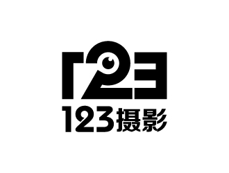 123攝影工作室logo設(shè)計(jì)