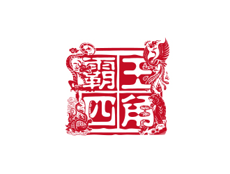 何錦江的霸王四角logo設(shè)計