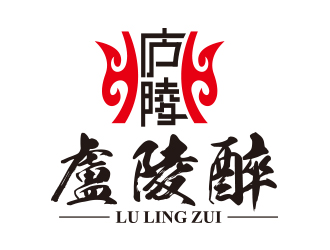 向正軍的廬陵醉酒品公司logo設(shè)計