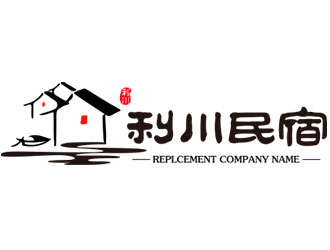 鐘炬的利川民宿LOGOlogo設(shè)計