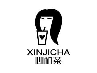 張俊的心機茶飲品奶茶logologo設(shè)計