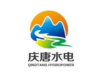 山水logo-慶唐水電logo設(shè)計