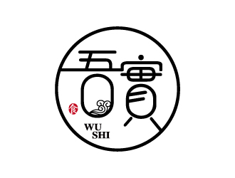 張俊的吾實食品小吃logologo設(shè)計