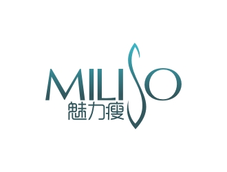 曾翼的魅力瘦   MI LI SOlogo設計