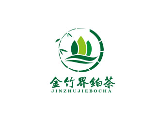 金竹界鉑茶 LOGOlogo設計