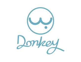 張俊的Donkey 手繪線條logologo設(shè)計