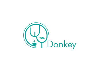 朱紅娟的Donkey 手繪線條logologo設(shè)計