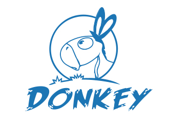 向正軍的Donkey 手繪線條logologo設(shè)計