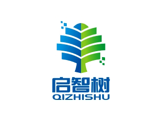 曾翼的啟智樹logo設(shè)計