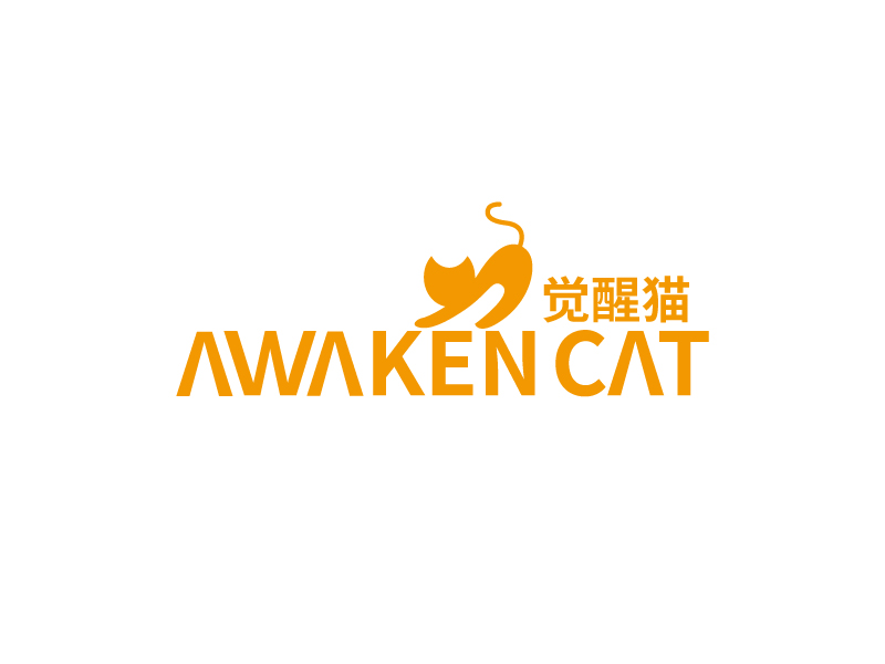 張俊的覺(jué)醒貓 AWAKEN CATlogo設(shè)計(jì)