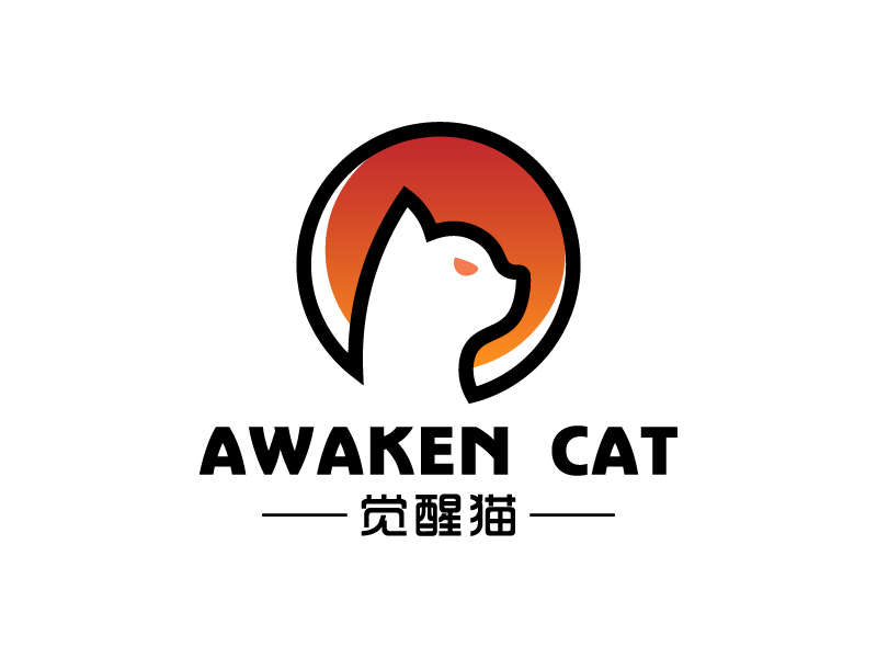 宋濤的覺(jué)醒貓 AWAKEN CATlogo設(shè)計(jì)