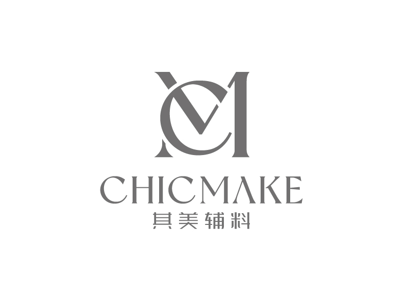 張俊的其美輔料CHICMAKElogo設(shè)計