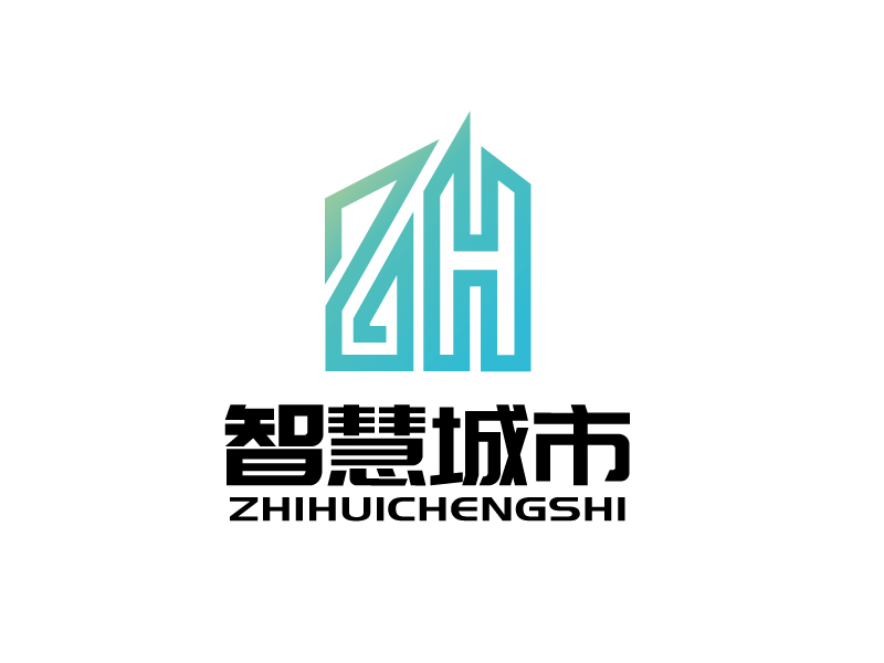 張俊的智慧城市發(fā)展有限公司logo設(shè)計